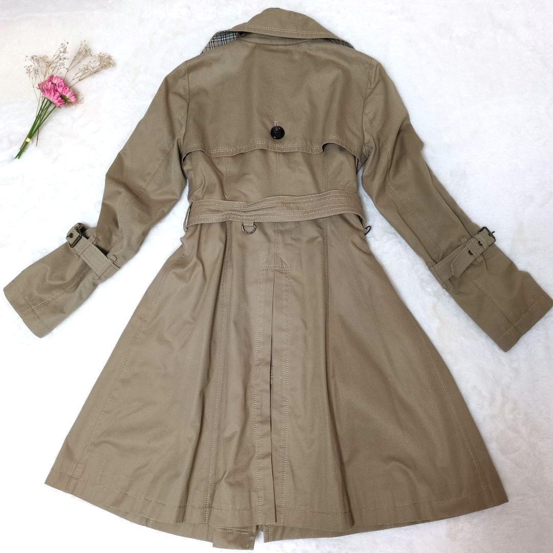 BURBERRY BLUE LABEL トレンチコート 34 チェックライナー付