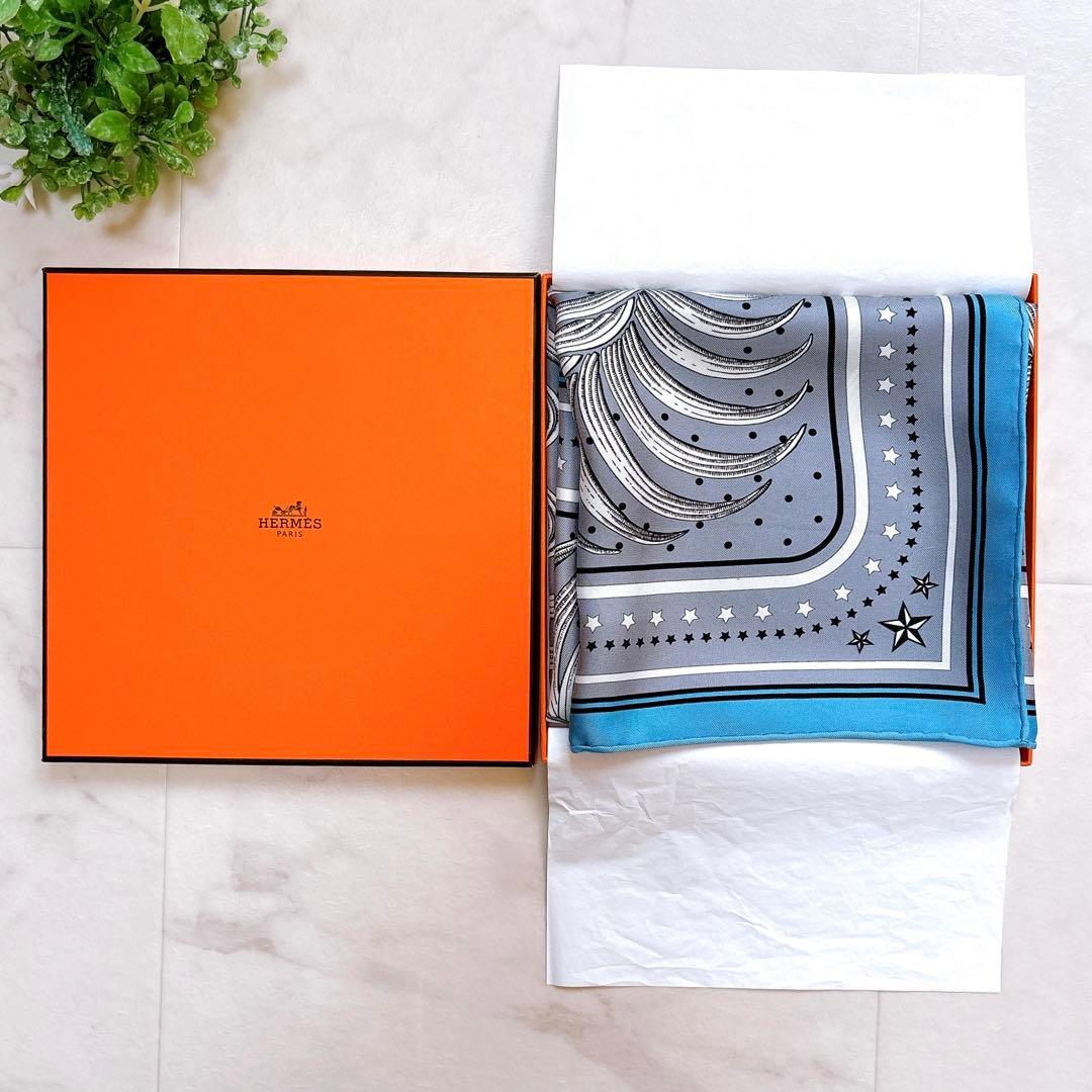 【美品】エルメス　カレ55 　王者の虎　タイガーロイヤル　シルクスカーフ