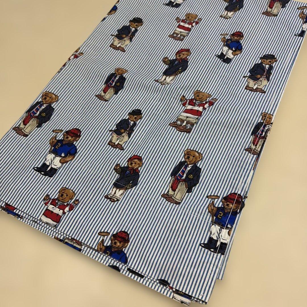 ラルフローレンベア アメリカ買い付け大判フラットシーツ