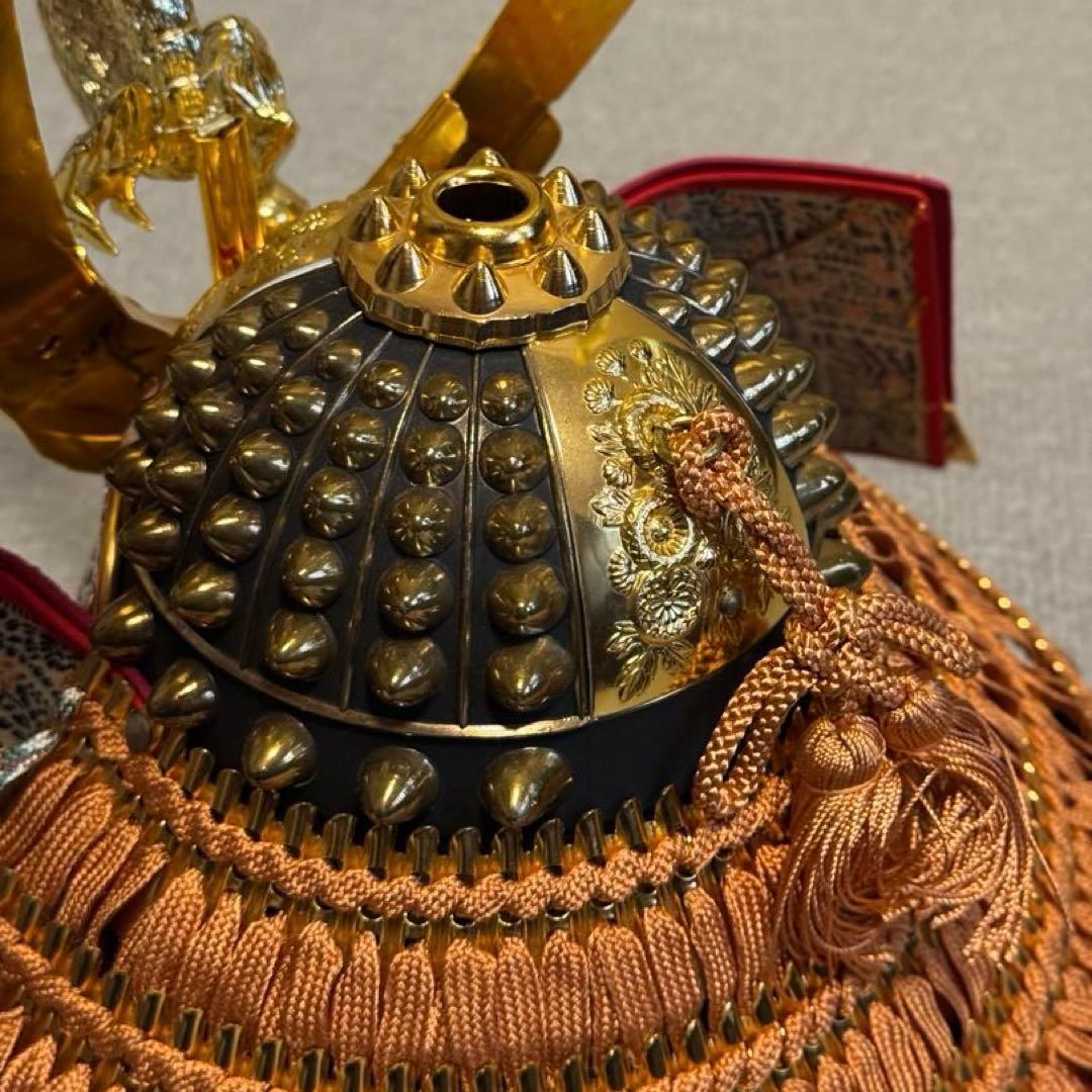 龍玉作 特製御飾兜 錦朱孫威星兜 出雲 極上28号兜