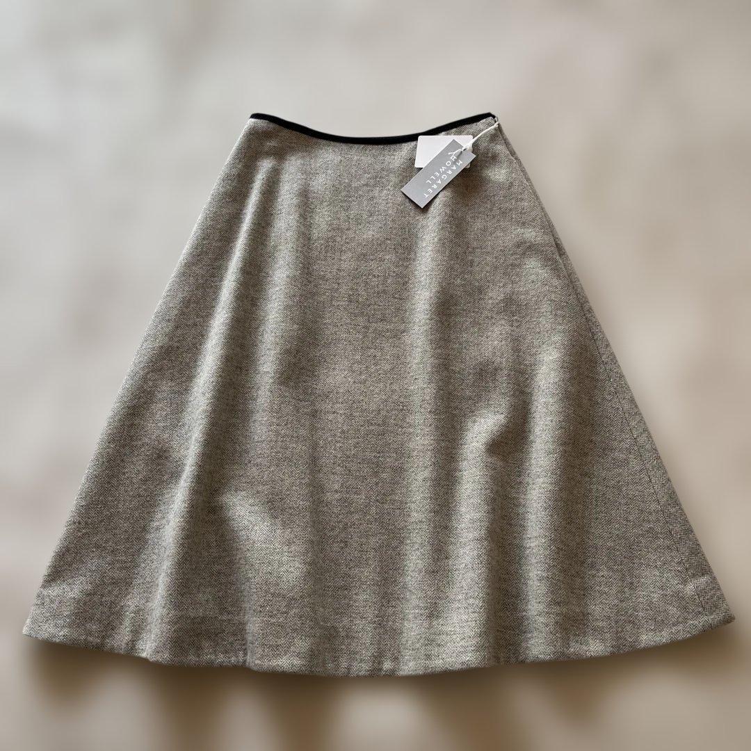 新品未使用✨マーガレットハウエル　ヘリンボーン　ウール　スカート