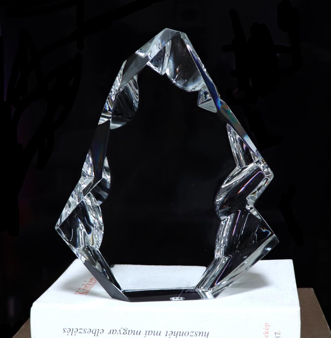 バカラ 1970年頃 激レア 2.5kg 19.5cm 氷山 多面体カット 置物