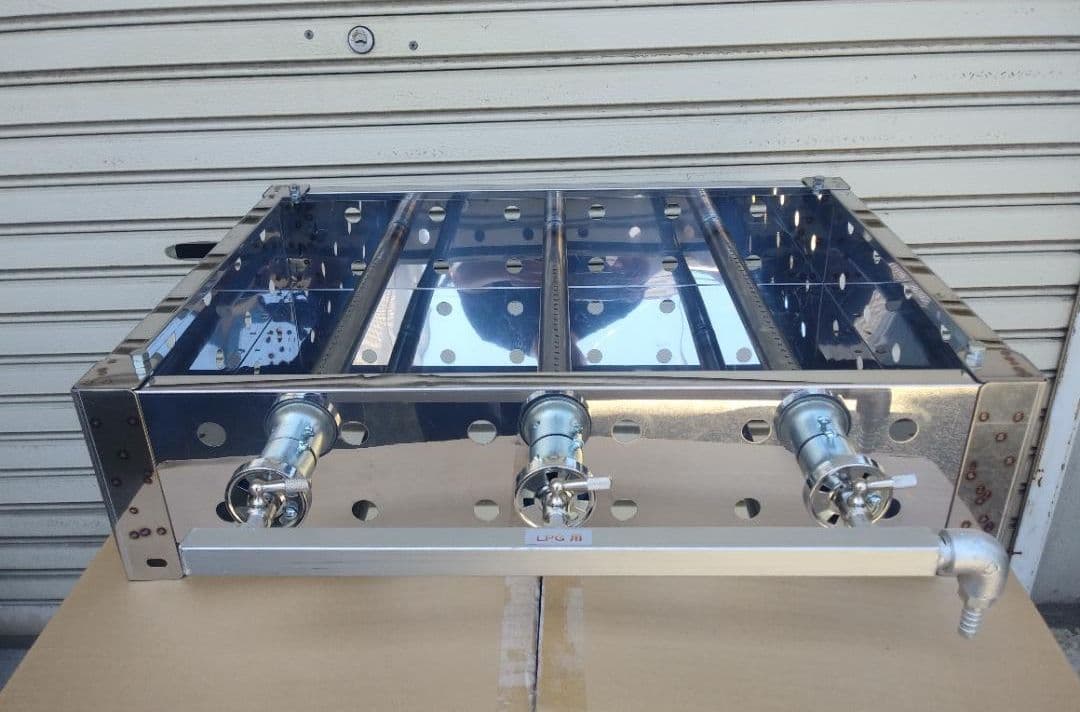 未使用品 ★ プロパンガス グリドル 幅６０cm 全周フチ付き キッチンカー