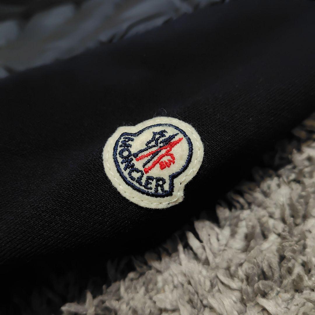 MONCLER Maglia ニット×ダウン切替 カーディガン ネイビー
