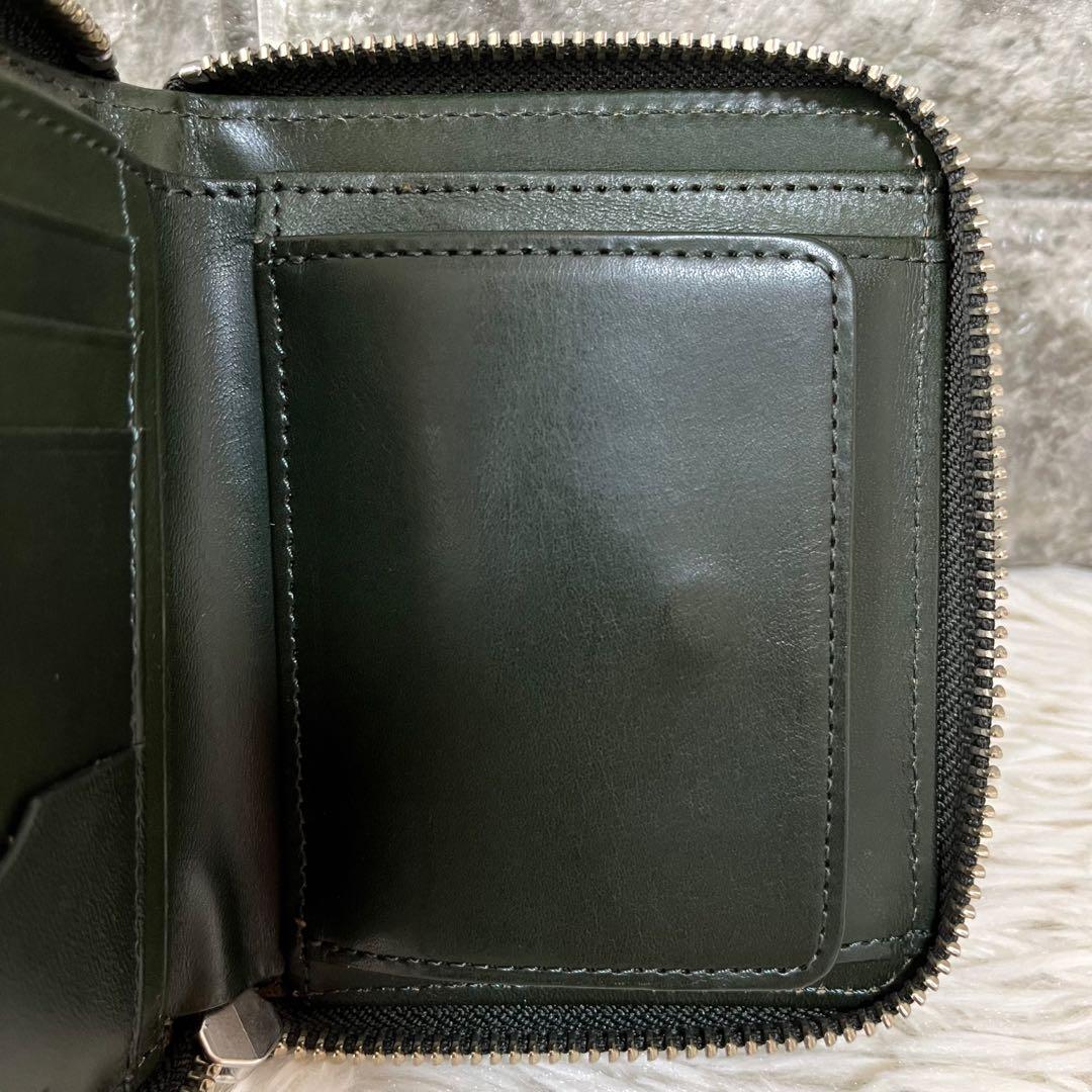 【新品未使用】マーガレットハウエルアイデア　ベジタンレザー　二つ折り財布