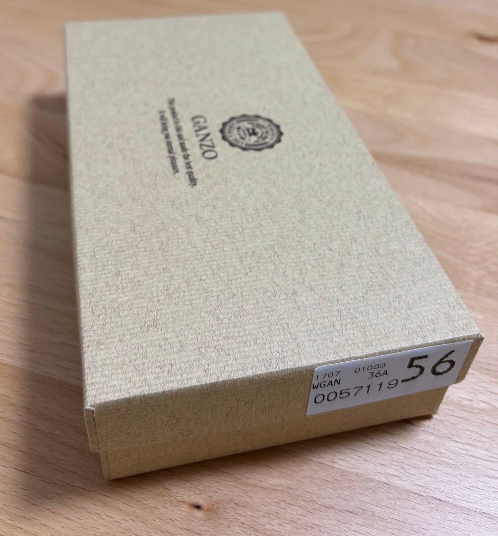 GANZO THIN BRIDLE マチ無し長財布 ダークブラウン