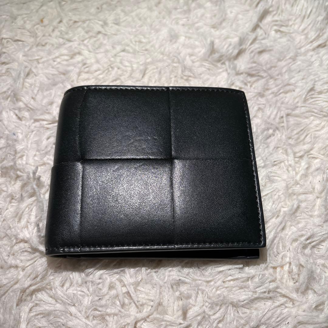 ボッテガヴィネタ　二つ折り財布 深緑　メンズ　美品