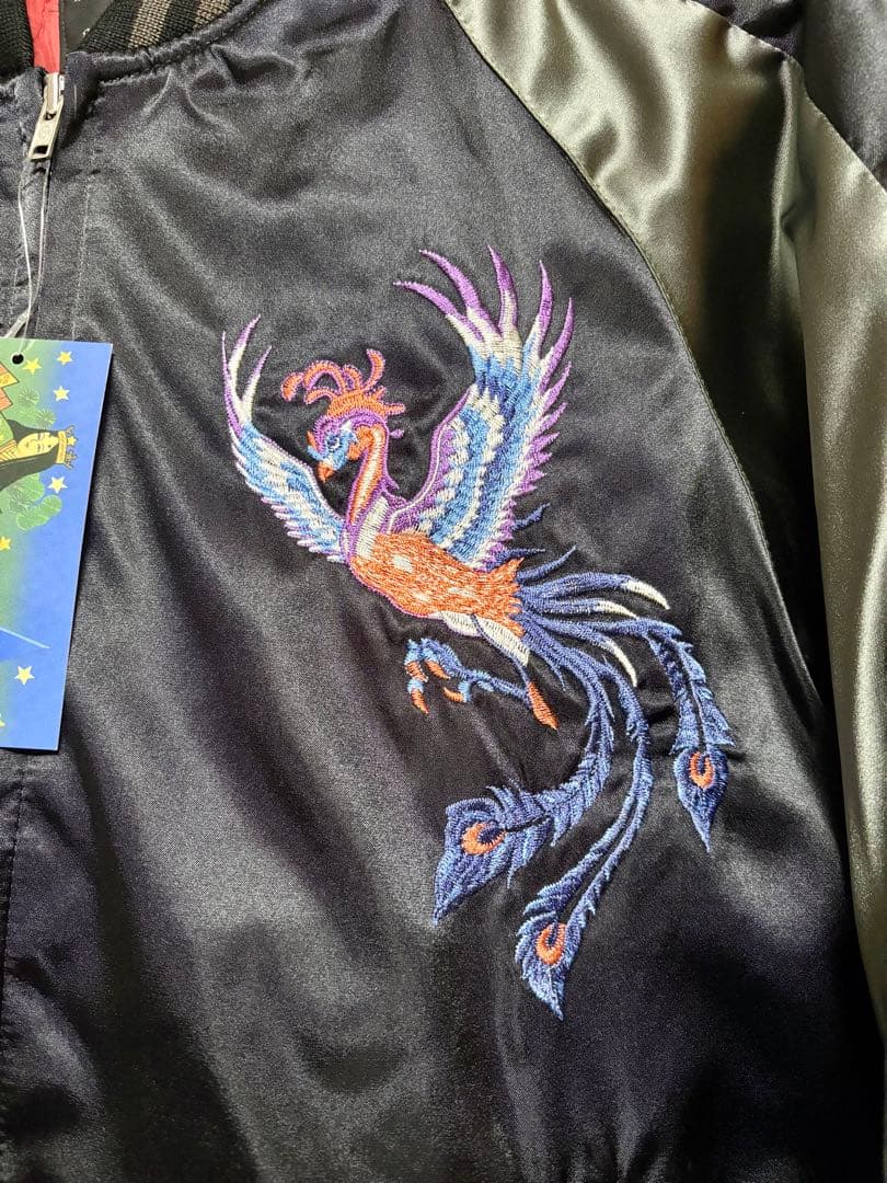 新品 星姫 スカジャン 鳳凰刺繍