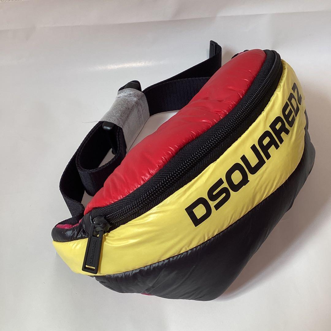 【新品】ディースクエアード　ボディーバック　ヒップバック　ワックス加工