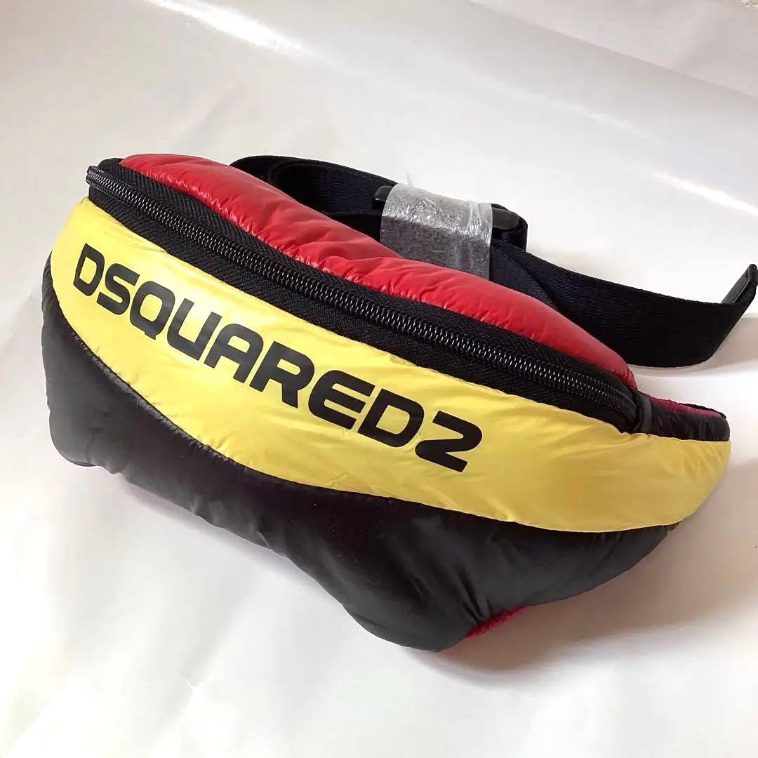 【新品】ディースクエアード　ボディーバック　ヒップバック　ワックス加工