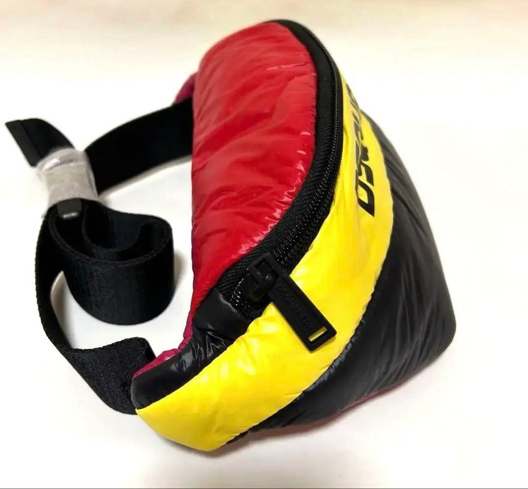 【新品】ディースクエアード　ボディーバック　ヒップバック　ワックス加工