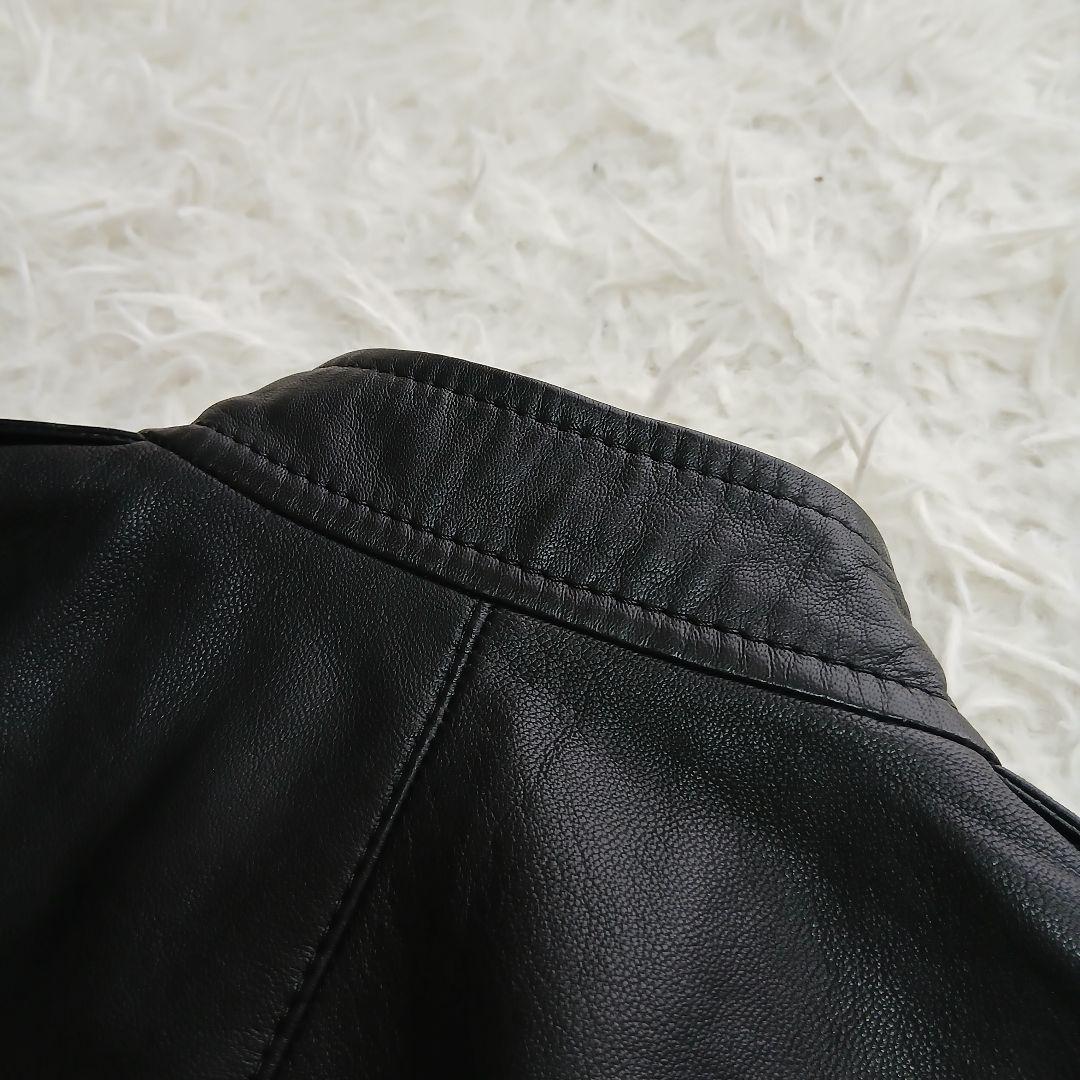 【極美品】【Theory】現行タグ　ラムレザーシングルライダースレザージャケット