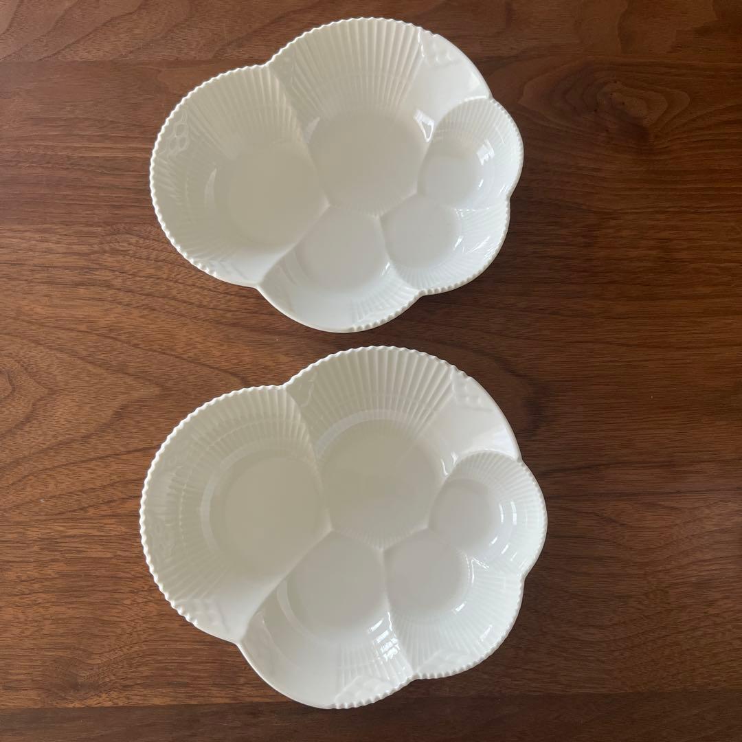 【didi】ロイヤルコペンハーゲン ホワイトエレメンツ ディッシュ 2枚