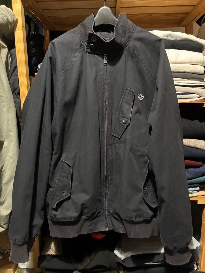 adidas トレフォイル　ハリントンジャケット XL スイングトップ ブルゾン