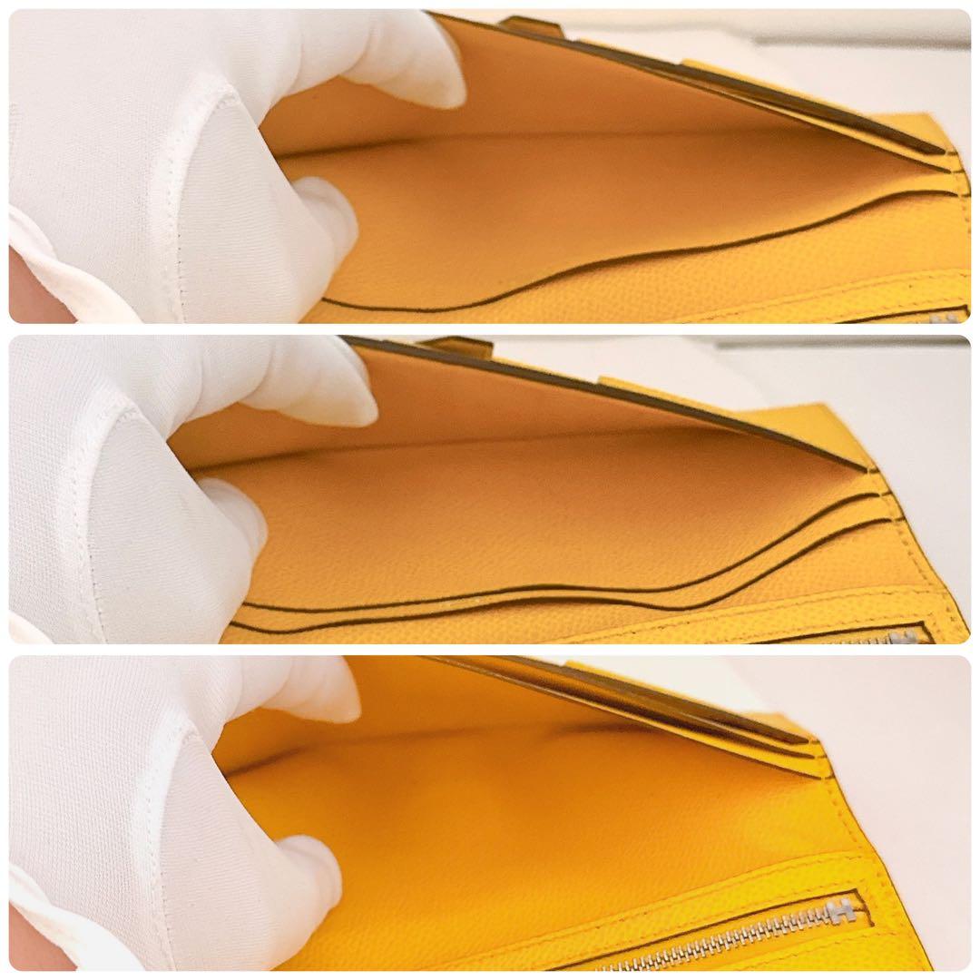 希少カラー✨HERMES エルメス ベアンクラシック 長財布 イエロー　正規品