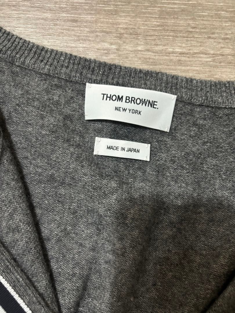 THOM BROWNE トムブラウン クルーネック 4bar カーディガン
