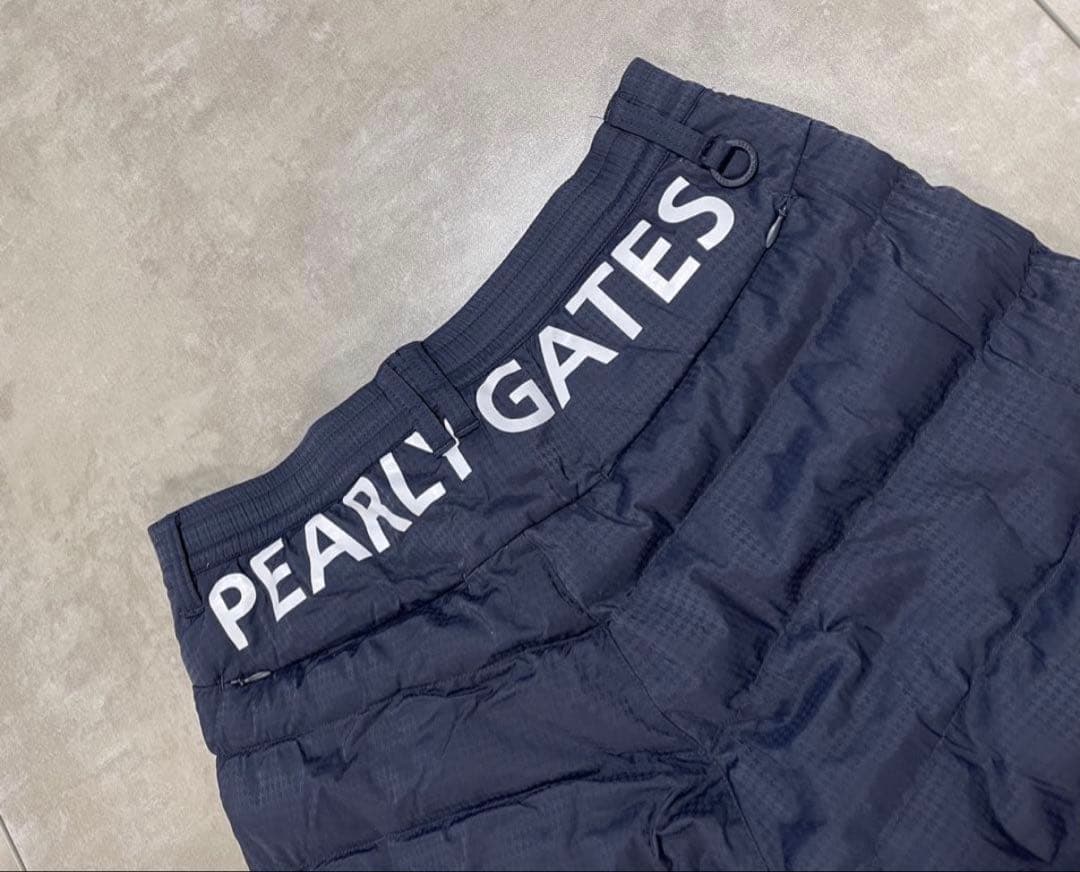 人気！PEARLY GATES ダウンパンツ ネイビー サイズＭ(4)