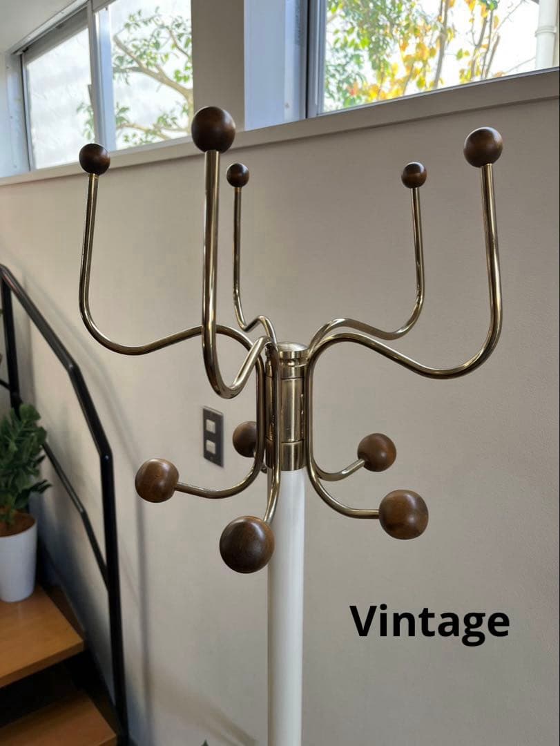 レトロモダン　コートハンガー　ミッドセンチュリー　70's ヴィンテージ　白