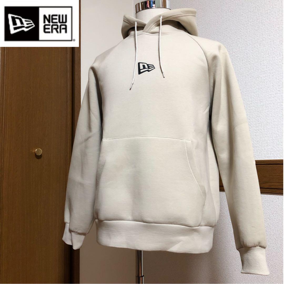 ニューエラ◆ダンボールニット プルオーバー パーカー ベージュ Lサイズ