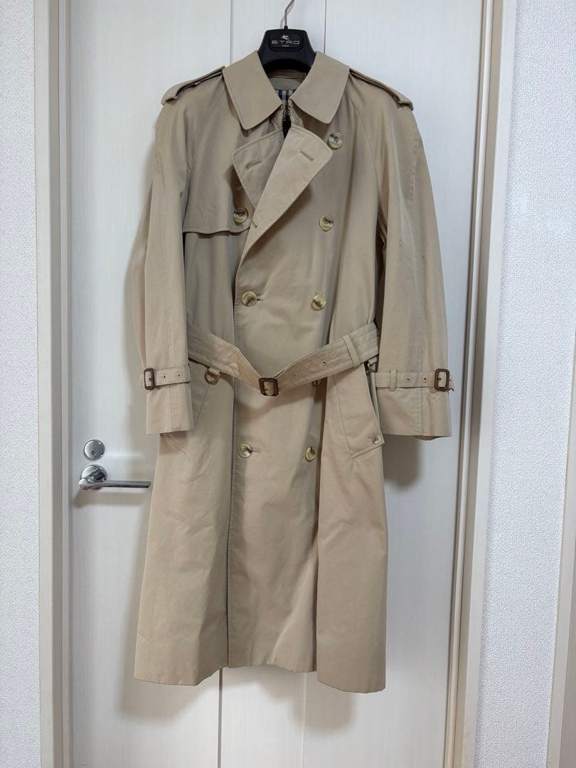 値下げしました‼️アクアスキュータム・トレンチコート(ビンテージ)