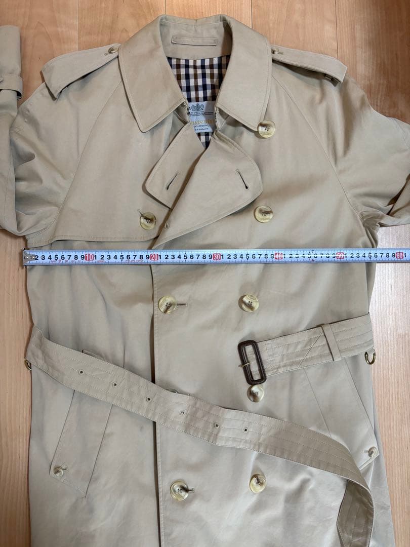 値下げしました‼️アクアスキュータム・トレンチコート(ビンテージ)