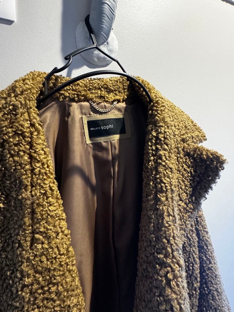 NOLLY'S テディファー ロングコート