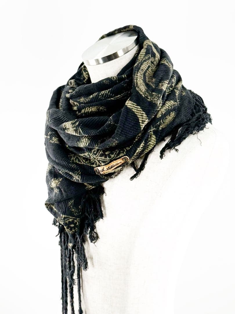 14th Addiction アフガン巻き アレンジマフラー 大判ストール