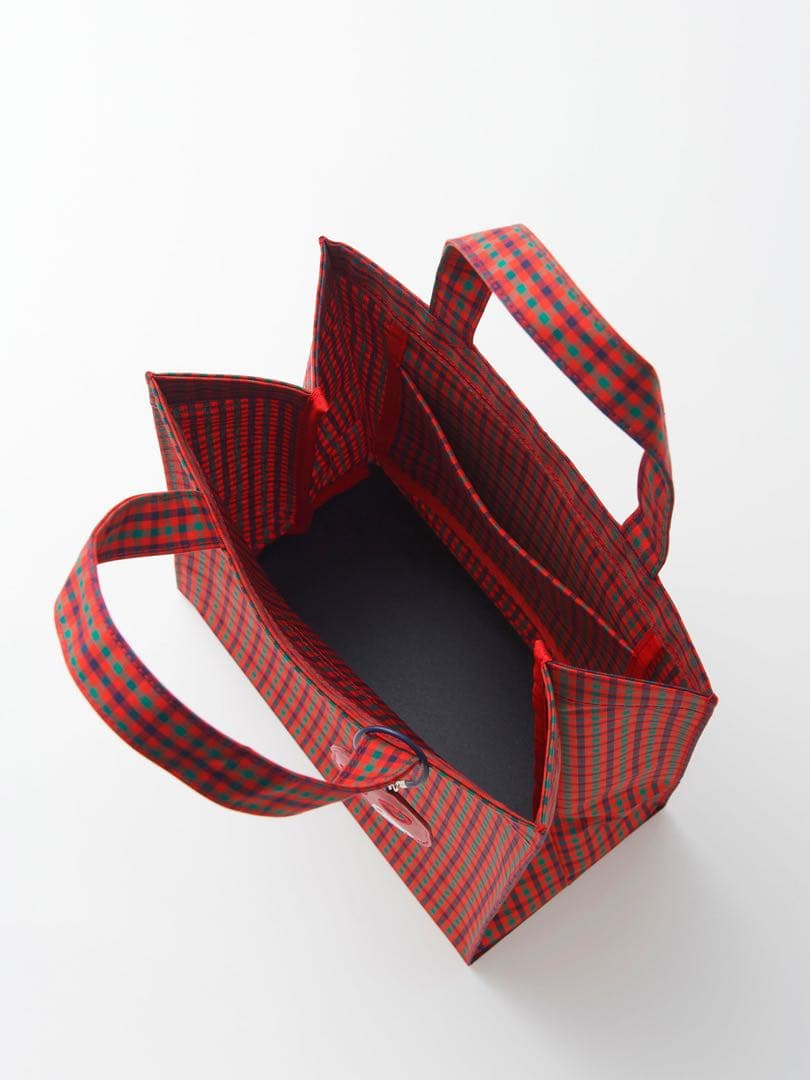 【新品タグ付き】　familiar チェック柄トートバッグ