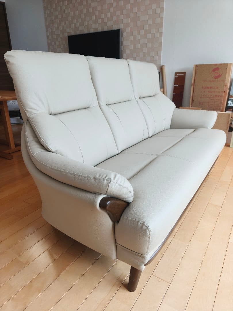 【使用3ヶ月・極美品】ニトリ 3人掛けソファ コウテイ3 Nシールド おまけ付