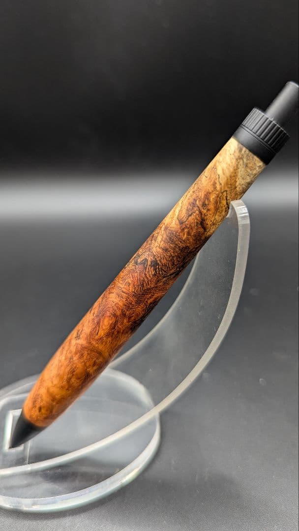 393ペン工房翌檜　花梨　紅白　瘤杢　木軸シャーペン