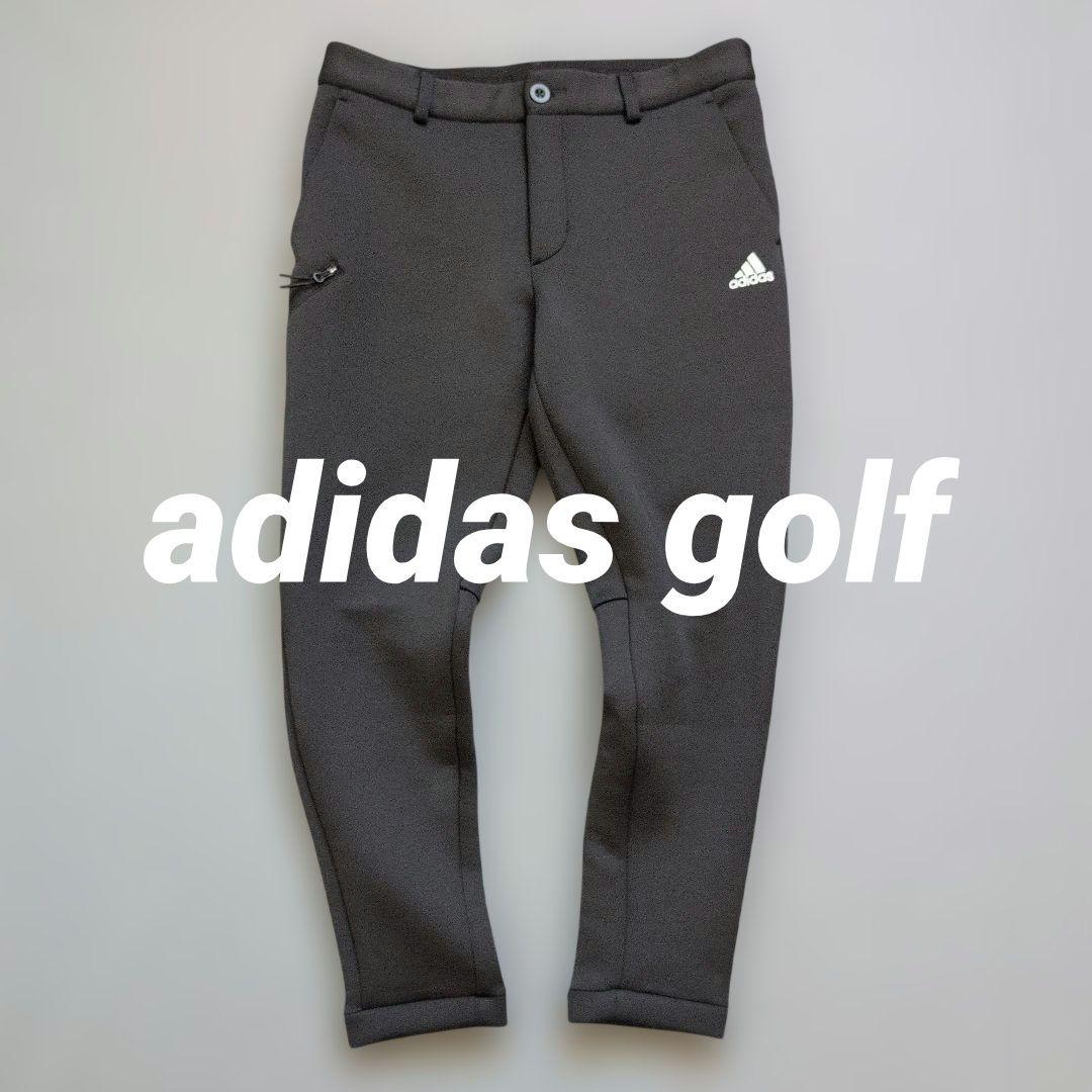【極美品】アディダスゴルフ　ダンボールニット素材　刺繍ロゴ　ジョガーパンツ L