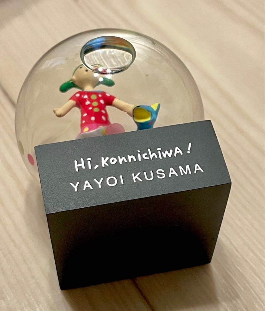 草間彌生 スノードーム Yayoi kusama Hi,konnichiwa!