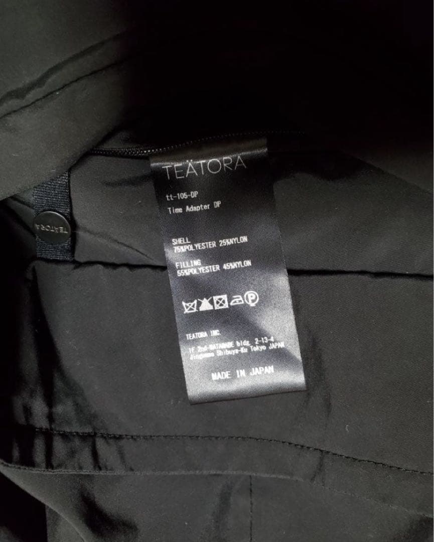 ジャケット・アウター TEATORA TIME ADAPTER DUAL POINT 1