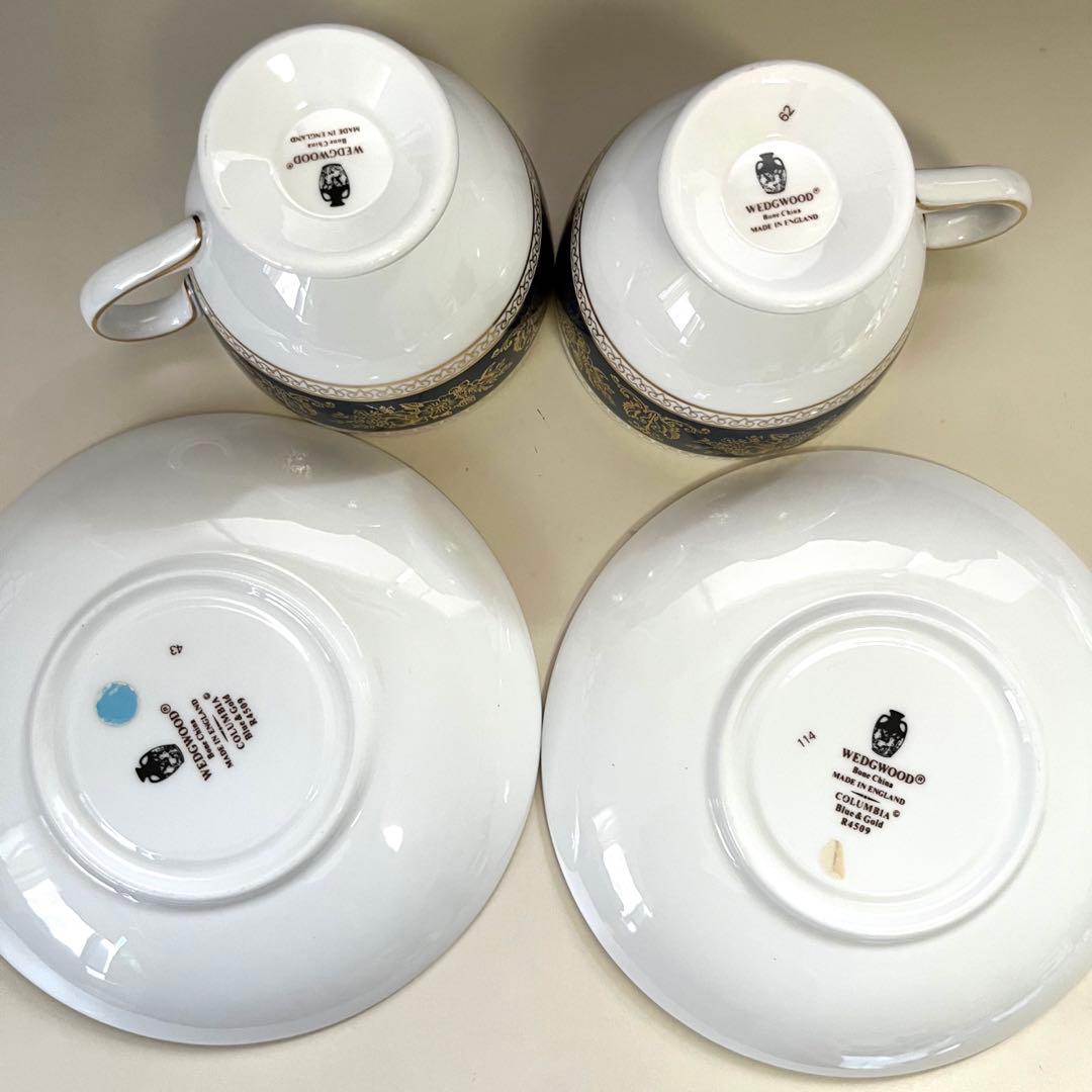 ウェッジウッド　コロンビアブルー　リーカップ 2客