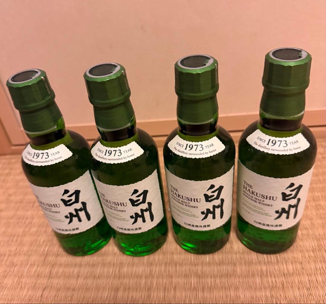 白州　シングルモルトウイスキー　180ml 4本