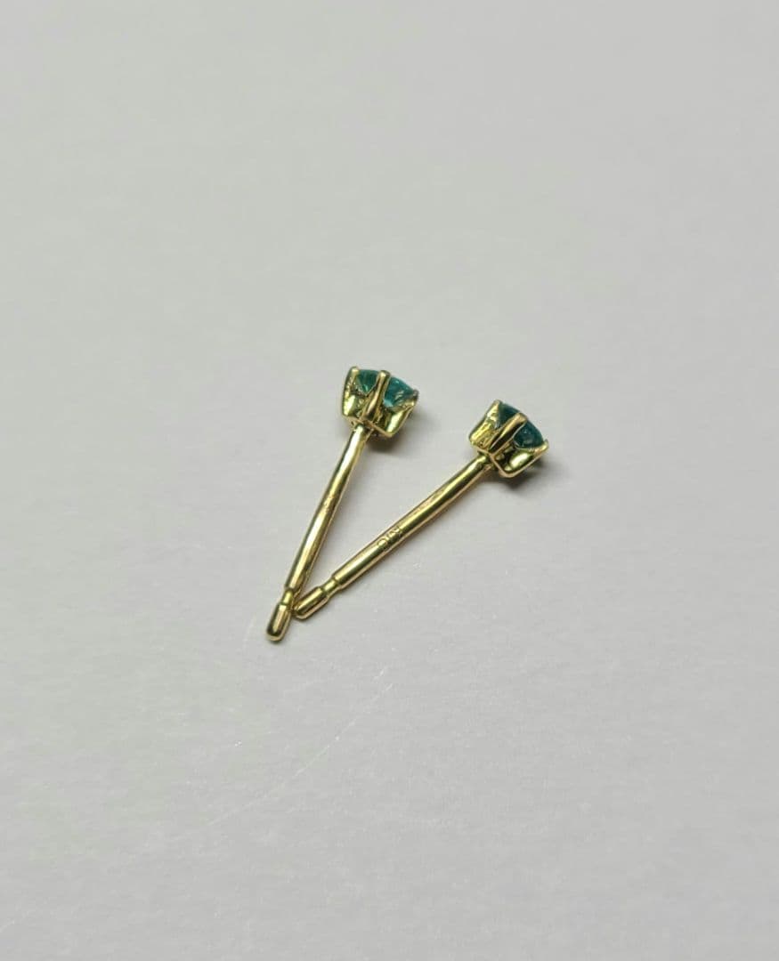 ふじ★ブラジルバターリャパライバトルマリン★ピアスオーダー