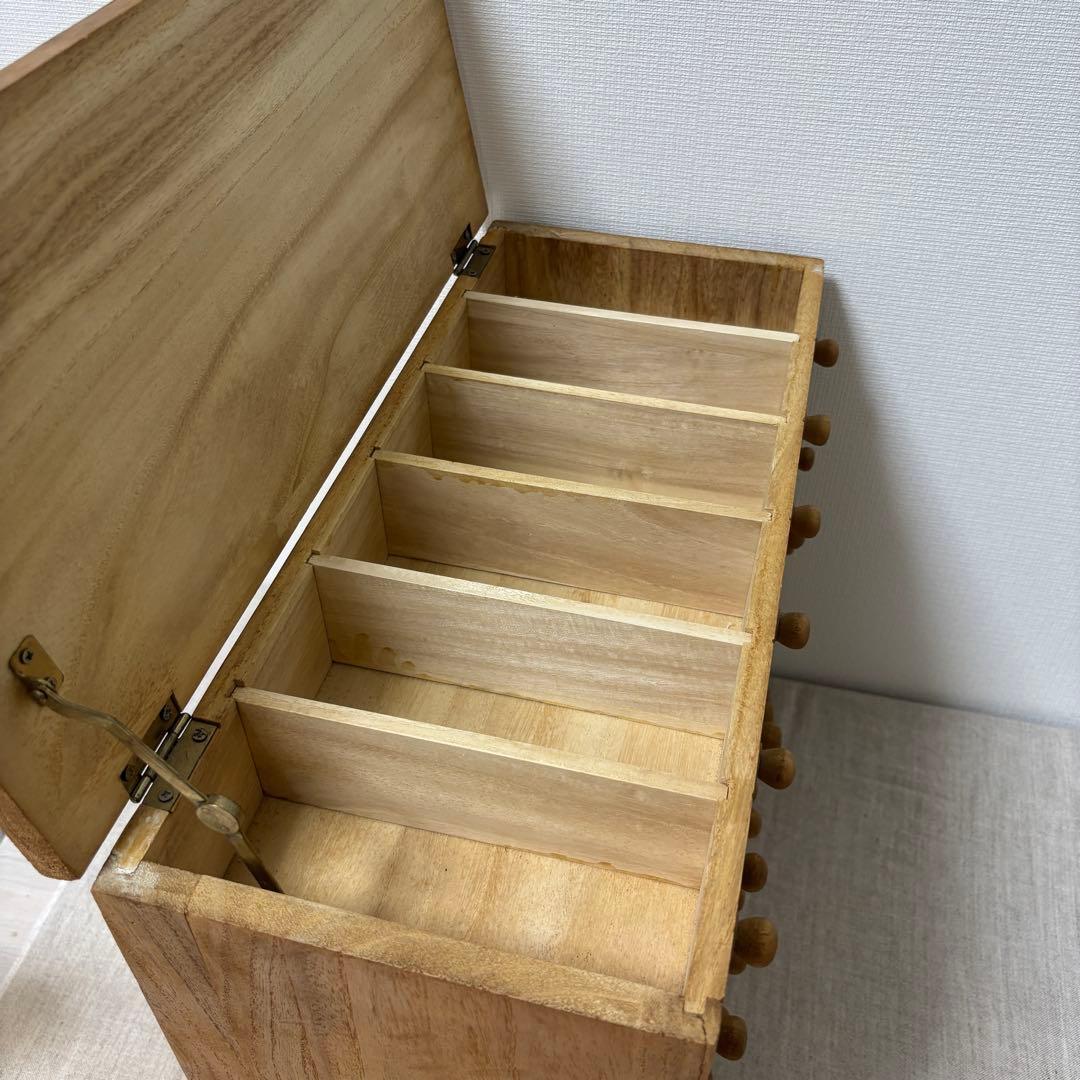 s*a様 整理木箱　引き出し　古家具　木製　マス目　小引き出し