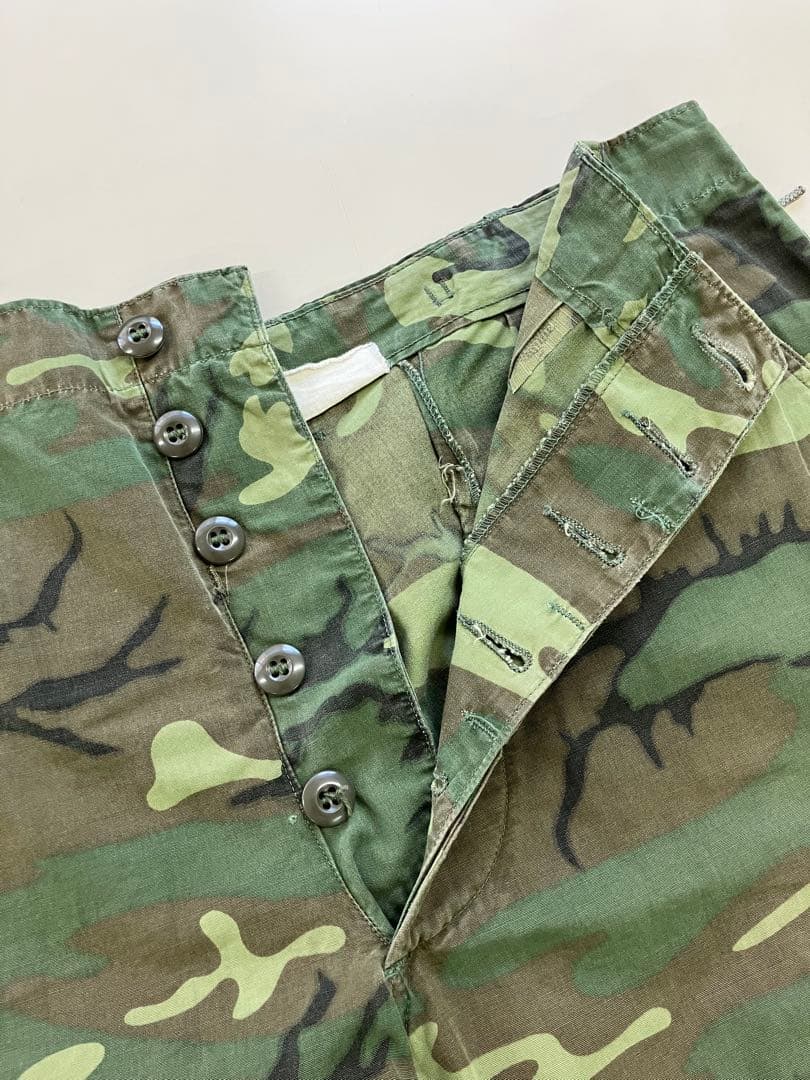 米軍実物 60's ERDL ノンリップ ファティーグパンツ M-R
