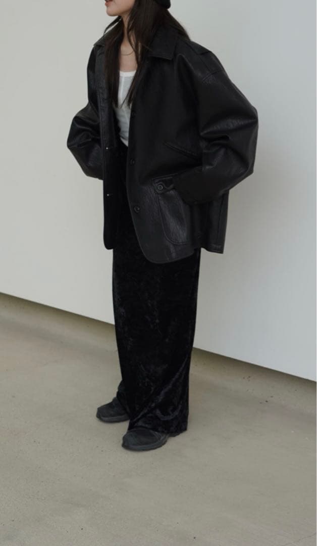 Eco leather jacket エコレザージャケット