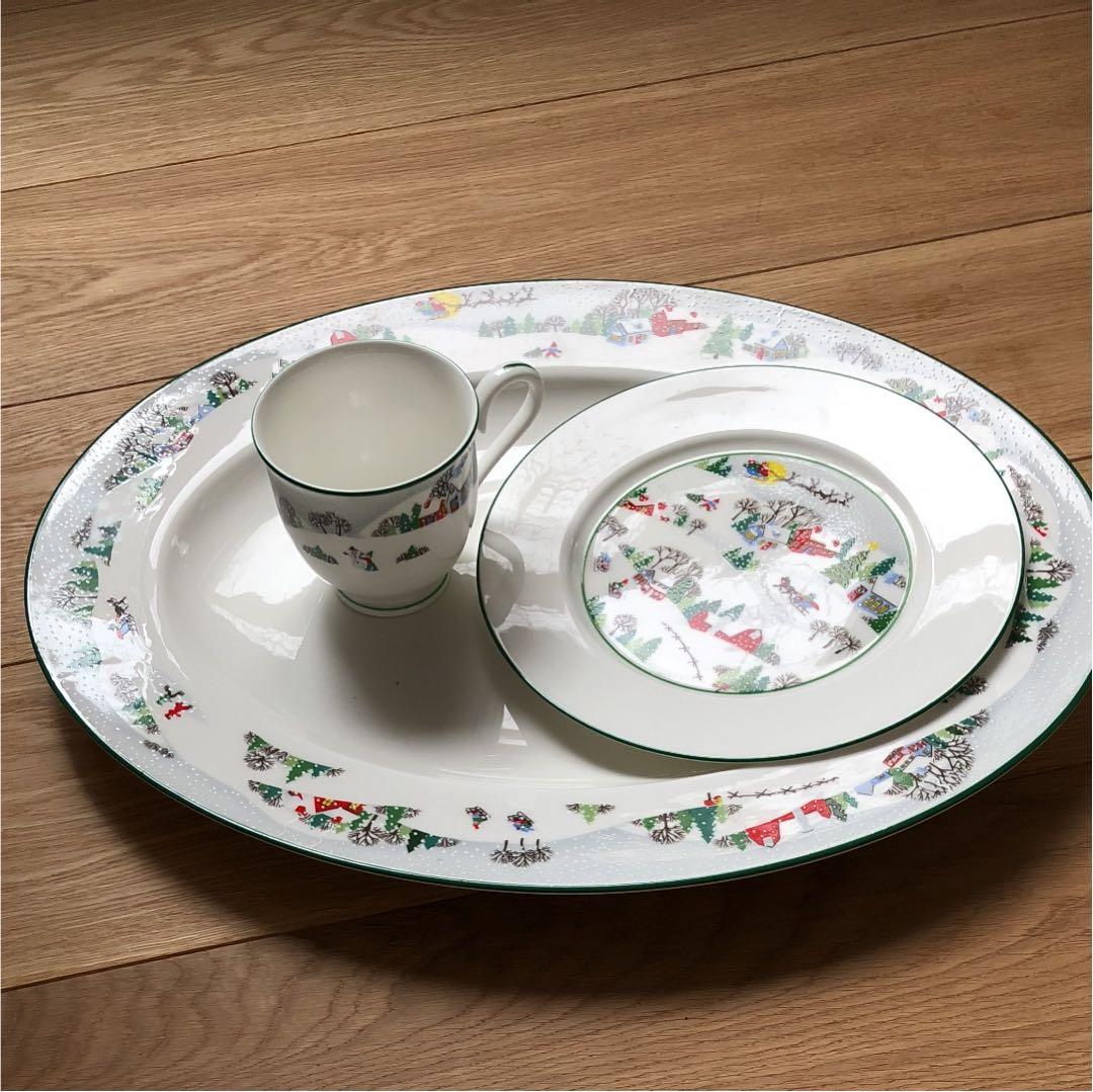 クリスマス24ピースカップ、パンザラ、ディナーざら、大皿