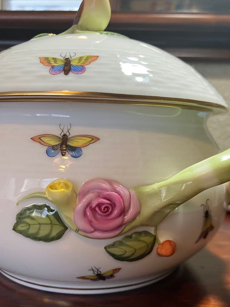 【HEREND ヘレンド】ロスチャイルドバード　スープチューリン　希少訳あり