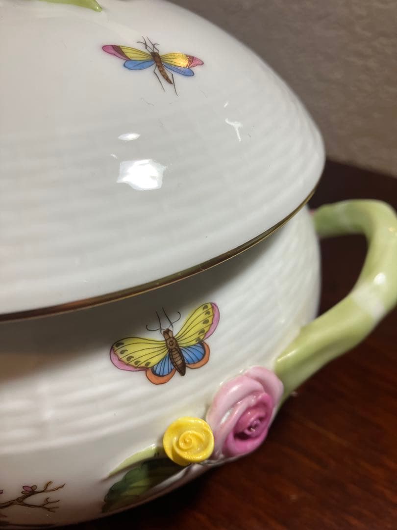 【HEREND ヘレンド】ロスチャイルドバード　スープチューリン　希少訳あり