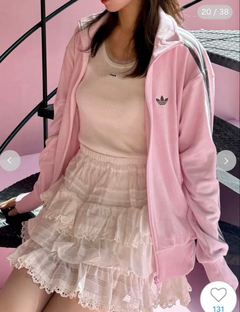 新品⭐︎adidas Originals for SNIDEL ピンク　ジャージ