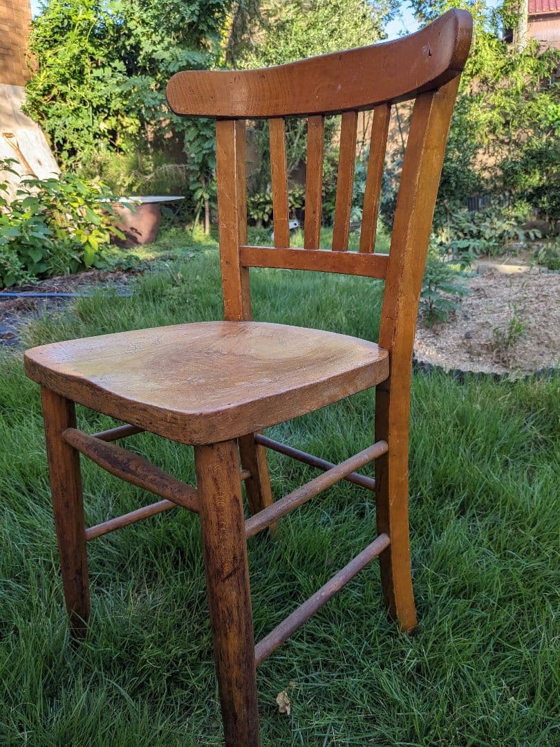 イギリスアンティークのチャーチチェア