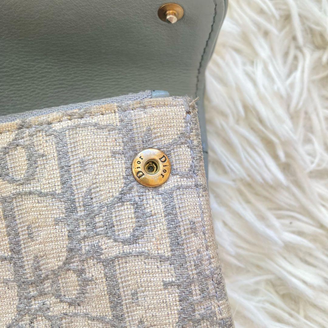 Dior 三つ折り財布 サドル ロータスウォレット オブリーク　ミニウォレット