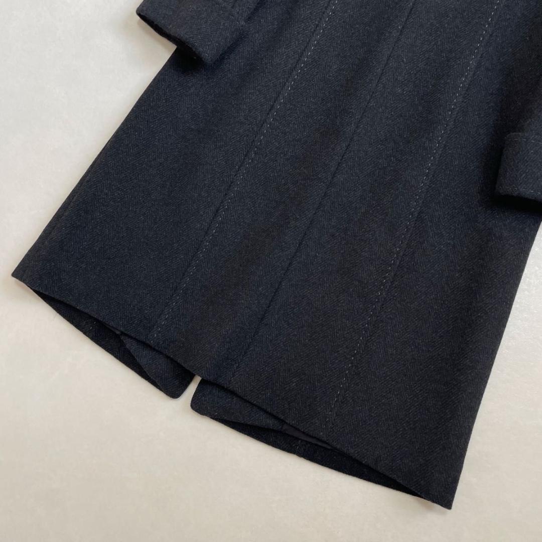 美品 レリアン 高級 カシミア100% ミンクファー ロングコート サイズ9