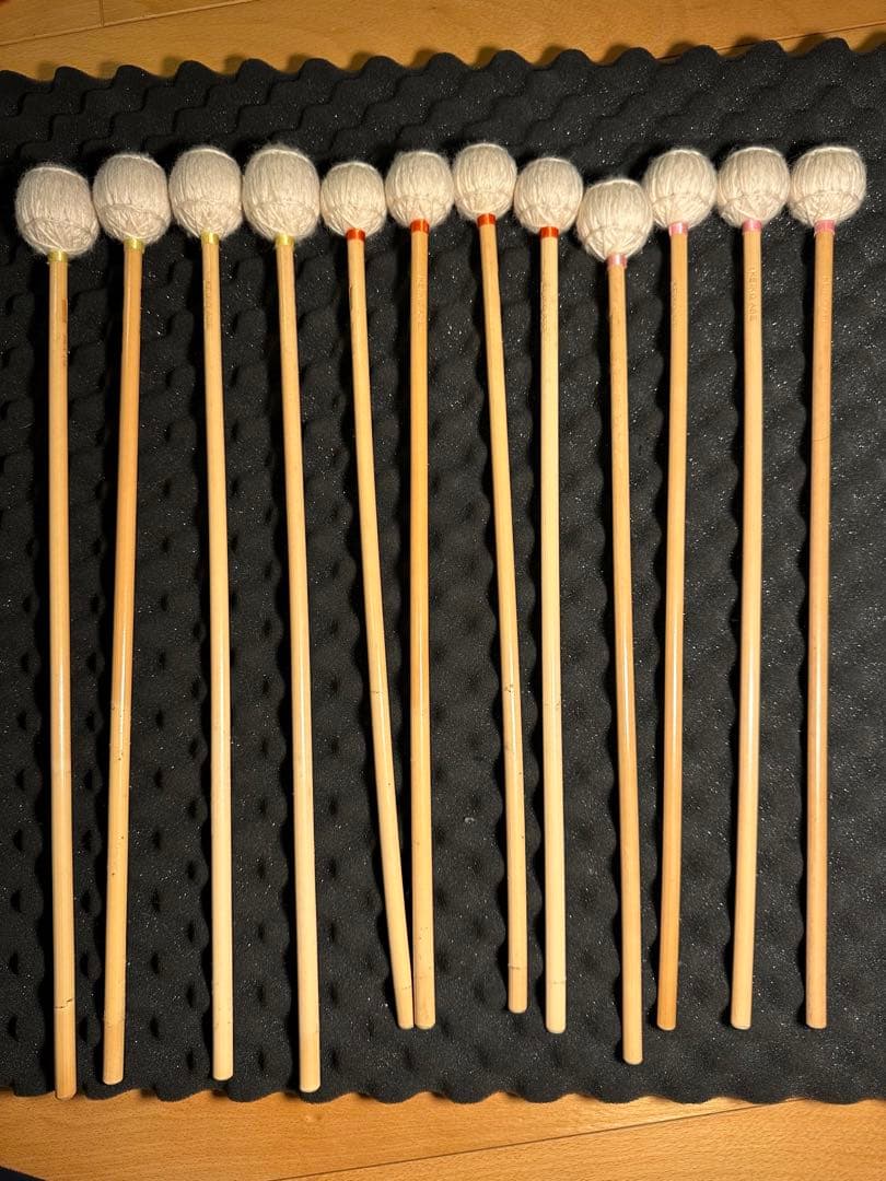 マリンバマレット　ヤマハ　安倍圭子モデル　12本セット