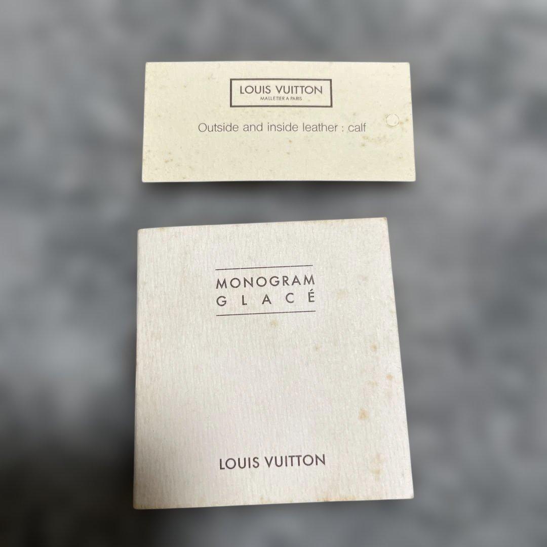 Louis Vuitton モノグラムグラセ 二つ折り財布 ダークブラウン