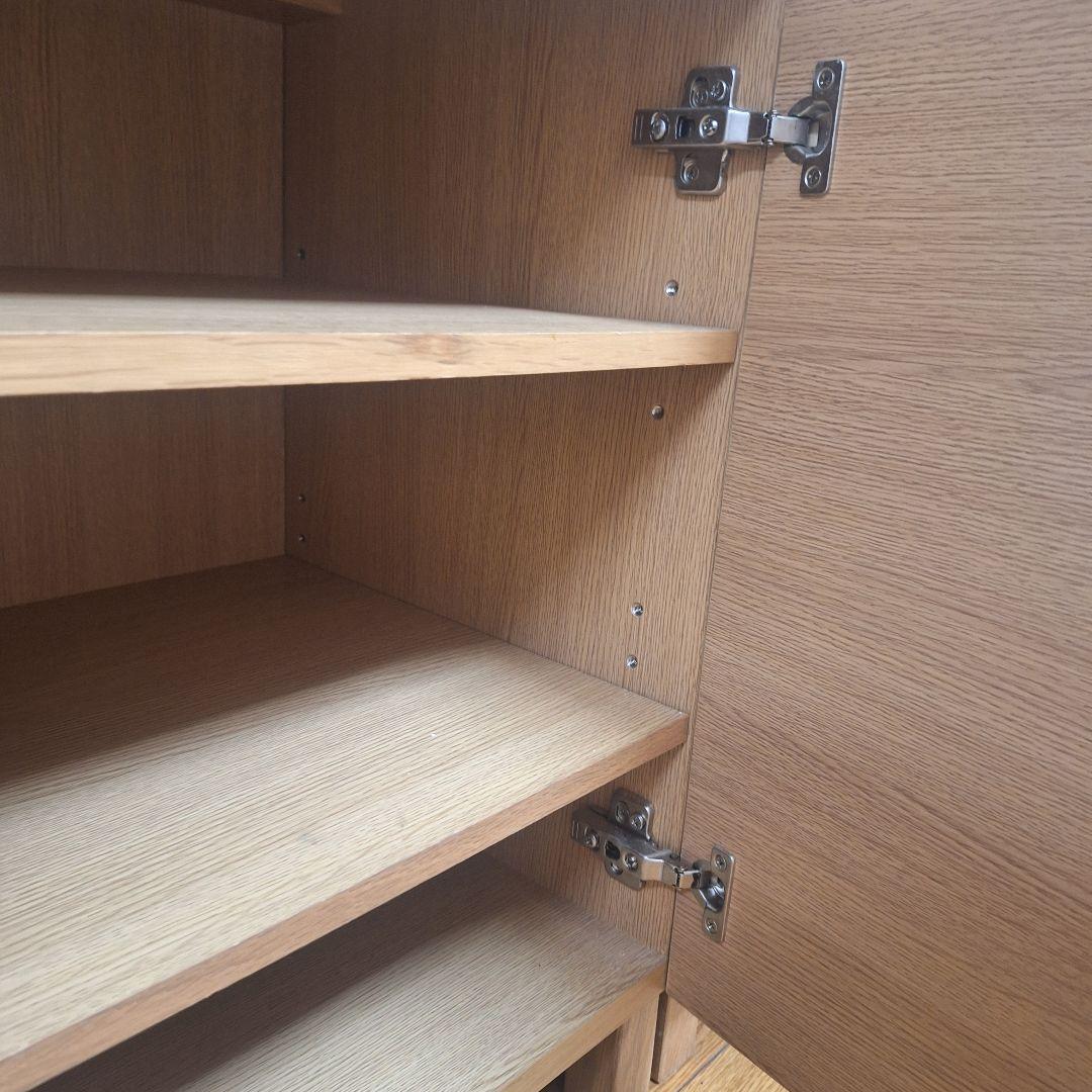 【出品 2/10まで!!】 無印良品 キャビネット タモ材 廃盤 幅80cm