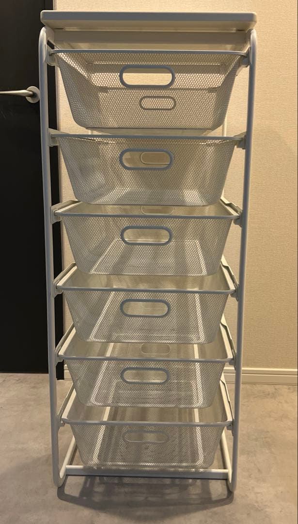 IKEAのALGOT (アルゴート) 天板有り バスケット6個